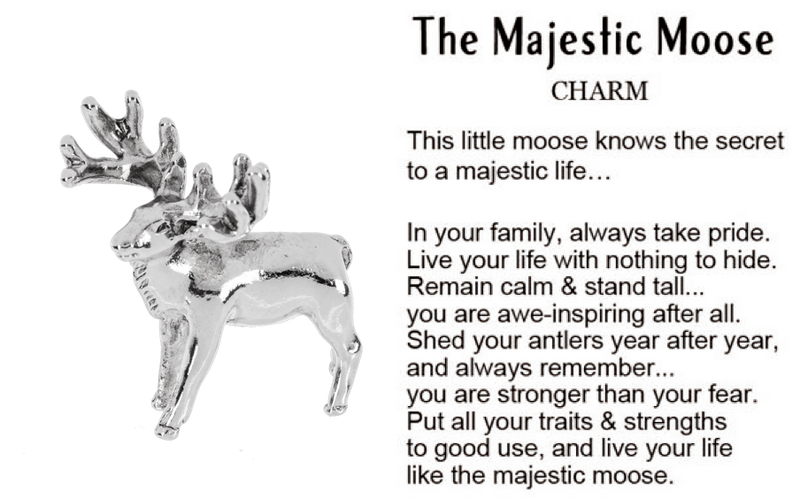 The Majestic Moose Charm