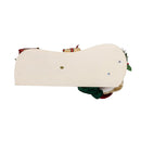 Charming Santa with LED Fireplace Mantle - 17 Inches