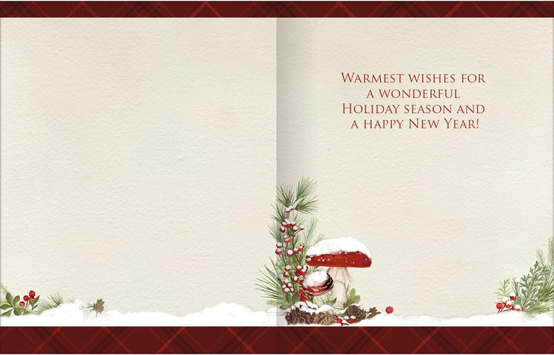 Holiday Mushrooms Boxed Christmas Cards