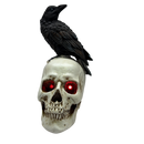Gothic Crow on Skull Light-Up Figurine - The Shadow Hunter - Holidays >> Halloween - by Gerson
