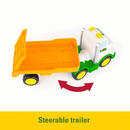 John Deere Lights and Sounds Farmin' Friends Toy Hauling Set with Truck and Backhoe Tractor