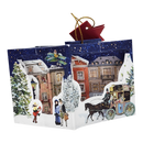 Popup Mini Book German Ornament - Frohes Weihnacht Cityscape