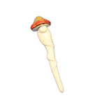 Stoneware Mushroom  Plant Stake - - The Country Christmas Loft