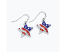 Patriotic Star Earrings – Red, White & Blue - Gift Shoppe >> Jewelry >> Earrings - by Periwinkle By Barlow