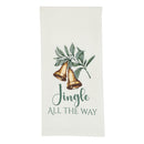 Jingle All The Way Embroidered Dishtowel