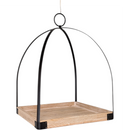 Metal and Mango Wood Lantern Set – Set of Two - Home & Living >> Furnishings >> Coat Racks, Hooks, & Shelving - by Gerson - v