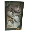 Krebs  Glass Ornament 4 pack - Winter Woods - Christmas >> Ornaments >> Glass - by Christmas By Krebs