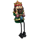 Nutcracker Shelf Sitter with Dangling Leg -