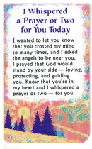 Wallet Card - I Whispered a Prayer or Two for You Today