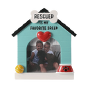 Rescued is My Favorite Breed Photo Frame Ornament