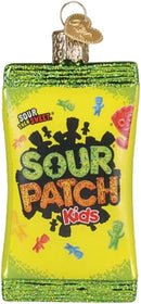 Sour Patch Kids Bag  Glass Ornament