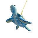 Sea Turtle with Light Blue Gems Ornament