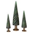 Elegant Resin Holiday Trees -