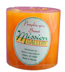 Pumpkin Spice Orange Pillar Candle 3 X 3