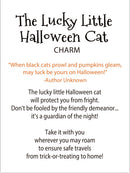 The Lucky Little Halloween Cat Charm