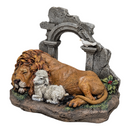 Lion And Lamb Sleeping Figurine