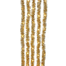Champagne Iridescent Tinsel With Warm White Superbright LED Cascade Light - 6.5' - 100 Light