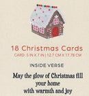Candy Shoppe Christmas Card Set - Deck the Halls Gingerbread House