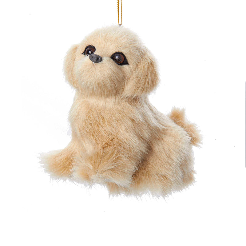 Plush Puppy Golden Retriever Ornament