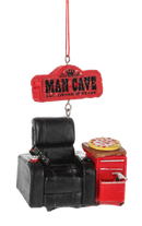 Man Cave Chair Ornament - Man Cave Eat, Drink, Relax