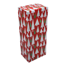 Slipper Gift Box - set of 2 - Red with Trees