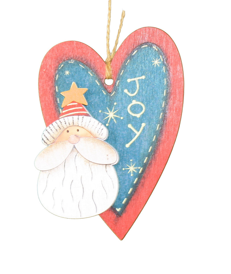 Heart - Santa - The Country Christmas Loft