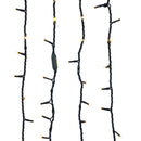 300-Light 3MM Warm White LED Green Wire String Lights