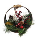 Rustic Holiday Charm Wreath