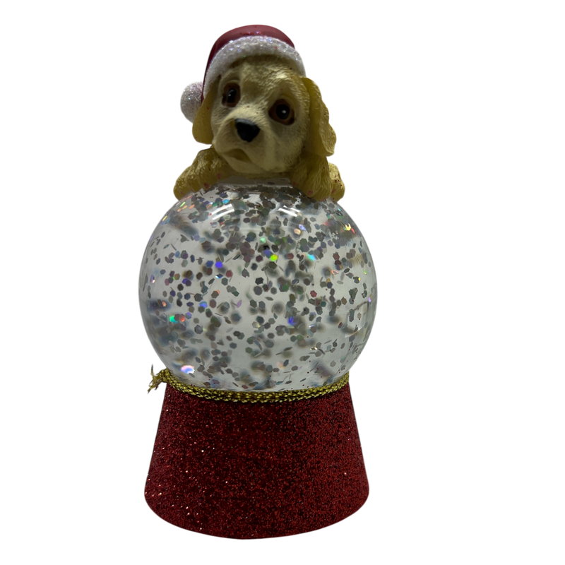 Lighted Lab Snowglobe