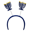 Springy Headband with Felt Menorah