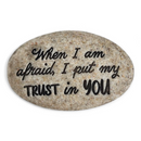 Scripture Stone - When I am Afraid, I put my Trust in You - Gift Shoppe >> Jewelry >> Charms and Worry Stones - by Angel Star