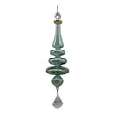 Sage Green Christmas Tree with Crystal Teardrop