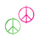 Glow In the Dark Peace Symbol Ornament -
