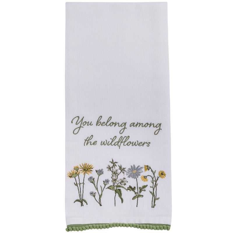 You Belong Among The Wildflowers Dishtowel