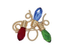 Gold String Lights with Crystals Pin - Gift Shoppe >> Jewelry >> Pin - by Periwinkle By Barlow