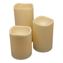 Oversized Flameless LED Candle Trio – Battery‑Operated - Home & Living >> Candles >> Battery Operated - by Gerson