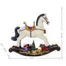 Musical Rocking Horse Village Scene - 23" tall