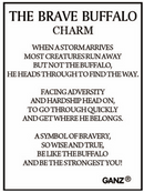 The Brave Buffalo Charm - Gift Shoppe >> Jewelry >> Charms and Worry Stones - by Ganz - view 3