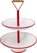 Vintage-Inspired Two-Tiered Serving Tray - Christmas >> Decor - by Gerson