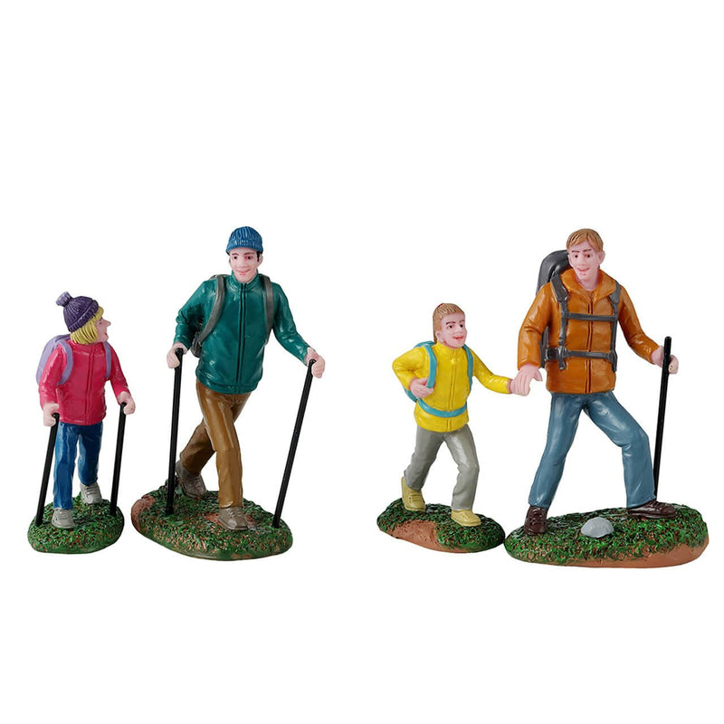 Father and Daughter Hikers - 4 Piece Set