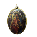 Stained Glass Style Holy Family With Baby Jesus Ornament