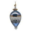 Lattice Glass Ornaments With Gold Accents - Light Blue Teardrop - Egyptian Glass - by Egyptian Museum - view 3