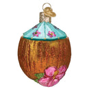 Tropical Coconut Drink Glass Ornament - Christmas >> Ornaments >> Food & Drink - by Old World Christmas - view 3