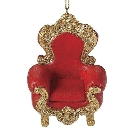 Regal Santa's Chair Ornament - 3.25 Inches