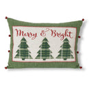 Merry and Bright Design Pillow - 20 Inches Long