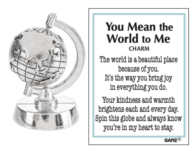 You Mean the World to Me Spinning Charm