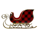 Resin & Metal Holiday Sleigh - Large