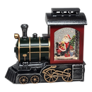 Santa's Whimsical Train Water Globe - Enchanting Holiday Decoration