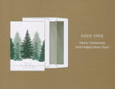 Foil Accented Embossed Cards (Winter Forest with Snow)