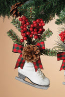 9" Holiday Skate w/PVC Accents - The Country Christmas Loft